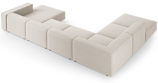 -25 % Dny MOMENTI– Cosmopolitan Design Sametová rohová pohovka Arendal 364 cm, levá