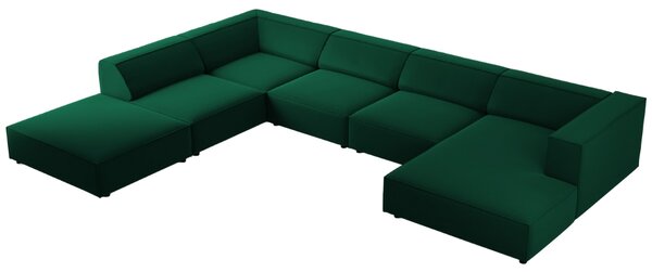 -25 % Dny MOMENTI– Cosmopolitan Design Sametová rohová pohovka Arendal 364 cm, levá
