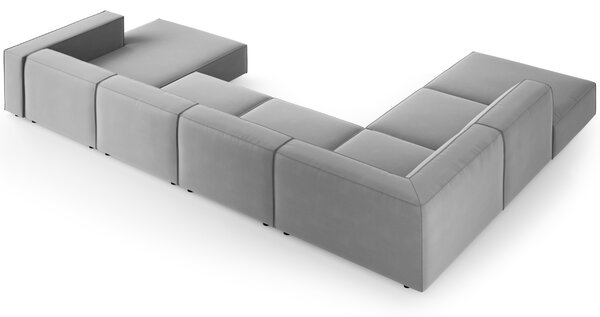 -25 % Dny MOMENTI– Cosmopolitan Design Sametová rohová pohovka Arendal 364 cm, levá