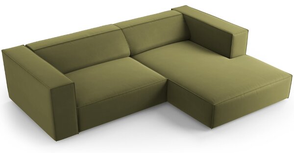 -25 % Dny MOMENTI– Cosmopolitan Design Sametová rohová pohovka Arendal 224 cm, pravá