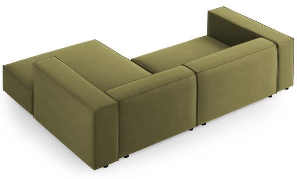 -25 % Dny MOMENTI– Cosmopolitan Design Sametová rohová pohovka Arendal 224 cm, pravá