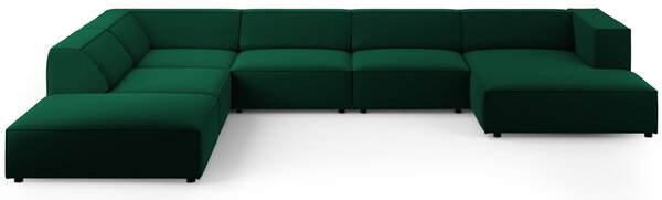 -25 % Dny MOMENTI– Cosmopolitan Design Sametová rohová pohovka Arendal 364 cm, levá