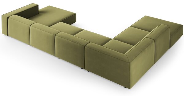 -25 % Dny MOMENTI– Cosmopolitan Design Sametová rohová pohovka Arendal 364 cm, levá