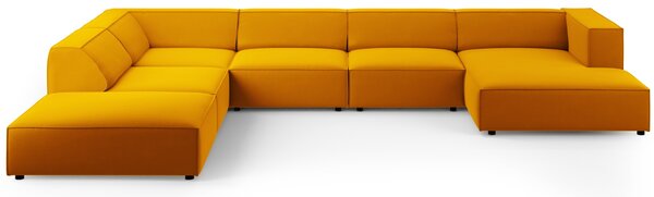 -25 % Dny MOMENTI– Cosmopolitan Design Sametová rohová pohovka Arendal 364 cm, levá