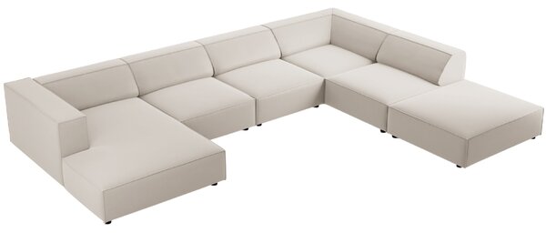 -25 % Dny MOMENTI– Cosmopolitan Design Sametová rohová pohovka Arendal 364 cm, pravá