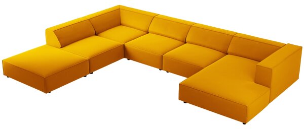 -25 % Dny MOMENTI– Cosmopolitan Design Sametová rohová pohovka Arendal 364 cm, levá