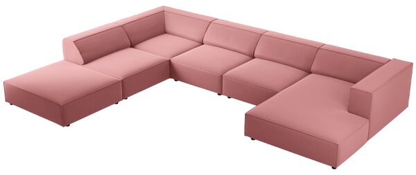 -25 % Dny MOMENTI– Cosmopolitan Design Sametová rohová pohovka Arendal 364 cm, levá