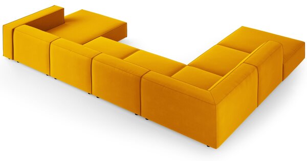 -25 % Dny MOMENTI– Cosmopolitan Design Sametová rohová pohovka Arendal 364 cm, levá