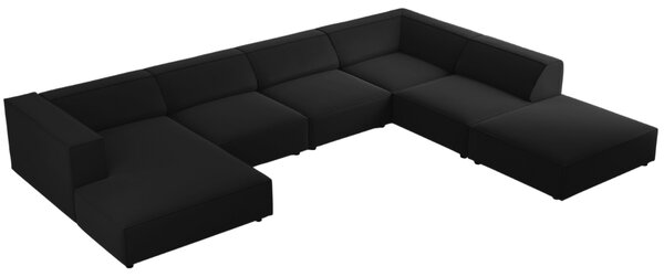 -25 % Dny MOMENTI– Cosmopolitan Design Sametová rohová pohovka Arendal 364 cm, pravá