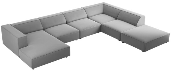 -25 % Dny MOMENTI– Cosmopolitan Design Sametová rohová pohovka Arendal 364 cm, pravá