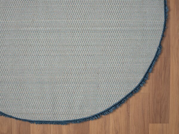 My Flair, AKCE: 150x150 (průměr) kruh cm Kusový koberec My Shaggy dunkelblau kruh, modrá, chodba / předsíň