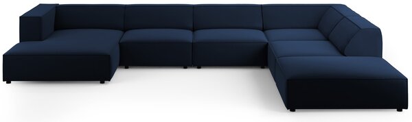 -25 % Dny MOMENTI– Cosmopolitan Design Sametová rohová pohovka Arendal 364 cm, pravá