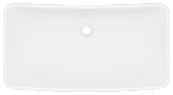 Luxusní umyvadlo matné bílé 71 x 38 cm keramické 146954
