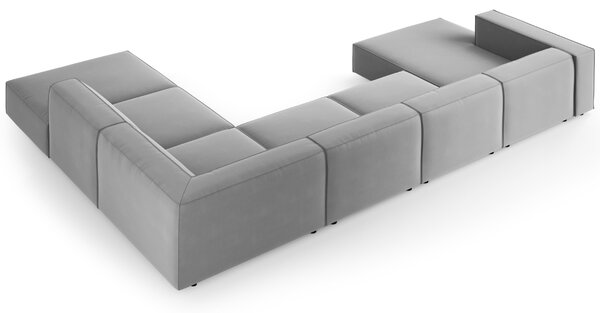 -25 % Dny MOMENTI– Cosmopolitan Design Sametová rohová pohovka Arendal 364 cm, pravá