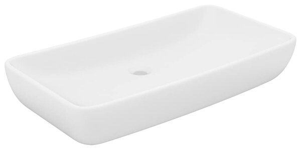 Luxusní umyvadlo matné bílé 71 x 38 cm keramické 146954