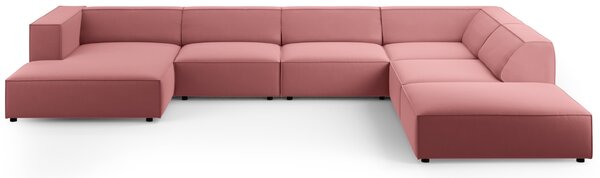 -25 % Dny MOMENTI– Cosmopolitan Design Sametová rohová pohovka Arendal 364 cm, pravá
