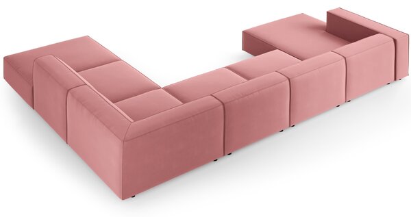 -25 % Dny MOMENTI– Cosmopolitan Design Sametová rohová pohovka Arendal 364 cm, pravá