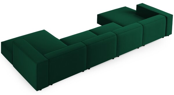 -25 % Dny MOMENTI– Cosmopolitan Design Sametová rohová pohovka Arendal 364 cm