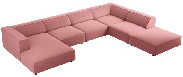 -25 % Dny MOMENTI– Cosmopolitan Design Sametová rohová pohovka Arendal 364 cm, pravá