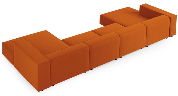 -25 % Dny MOMENTI– Cosmopolitan Design Sametová rohová pohovka Arendal 364 cm