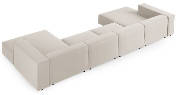 -25 % Dny MOMENTI– Cosmopolitan Design Sametová rohová pohovka Arendal 364 cm