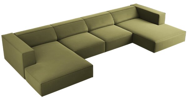 -25 % Dny MOMENTI– Cosmopolitan Design Sametová rohová pohovka Arendal 364 cm