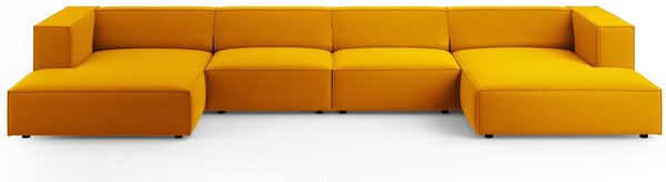 -25 % Dny MOMENTI– Cosmopolitan Design Sametová rohová pohovka Arendal 364 cm
