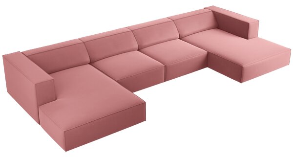 -25 % Dny MOMENTI– Cosmopolitan Design Sametová rohová pohovka Arendal 364 cm