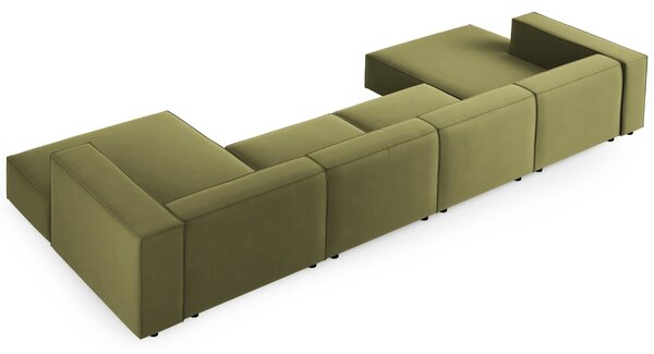 -25 % Dny MOMENTI– Cosmopolitan Design Sametová rohová pohovka Arendal 364 cm