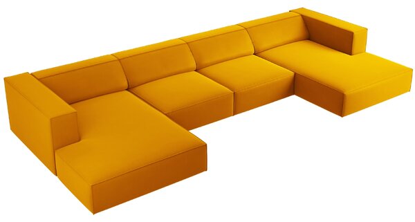 -25 % Dny MOMENTI– Cosmopolitan Design Sametová rohová pohovka Arendal 364 cm