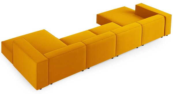 -25 % Dny MOMENTI– Cosmopolitan Design Sametová rohová pohovka Arendal 364 cm