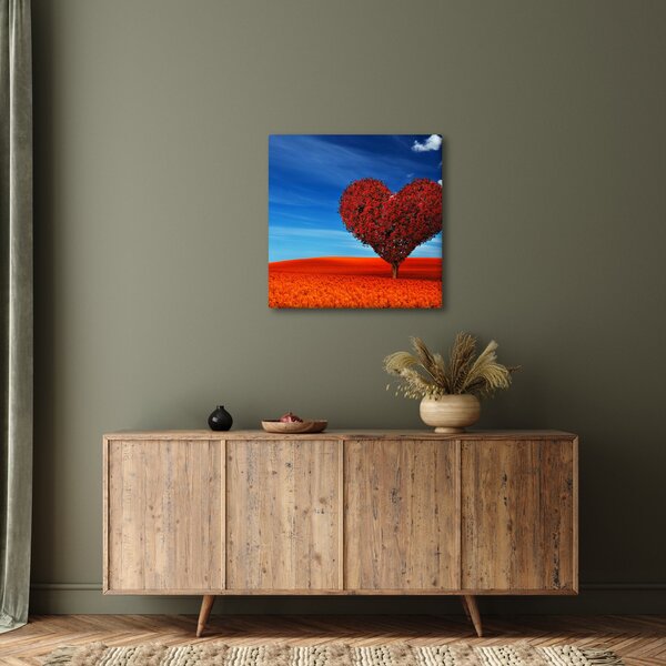 Obraz - Srdce ze stromu (30x30 cm)