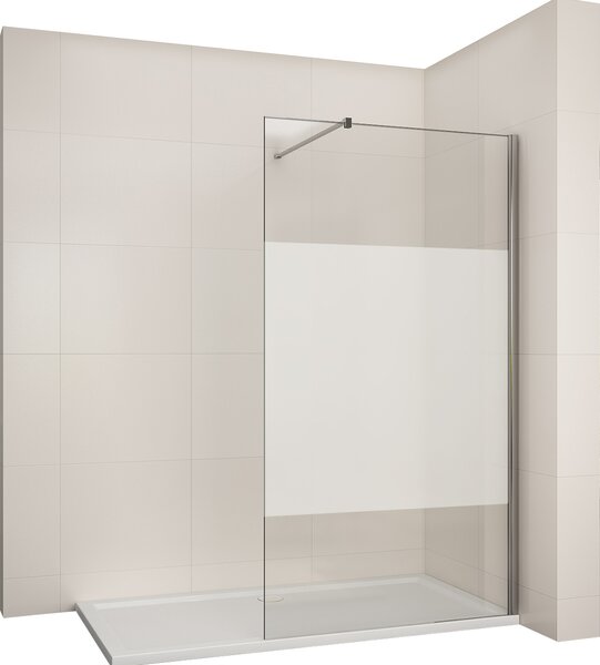 SUNXURY částečně satinovaný sprchový kout 8mm Nano ESG walk in sprchová zástěna 1200x2000mm