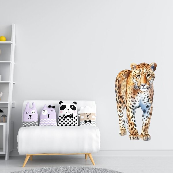 PIPPER. Textilní nálepka na zeď "Leopard"