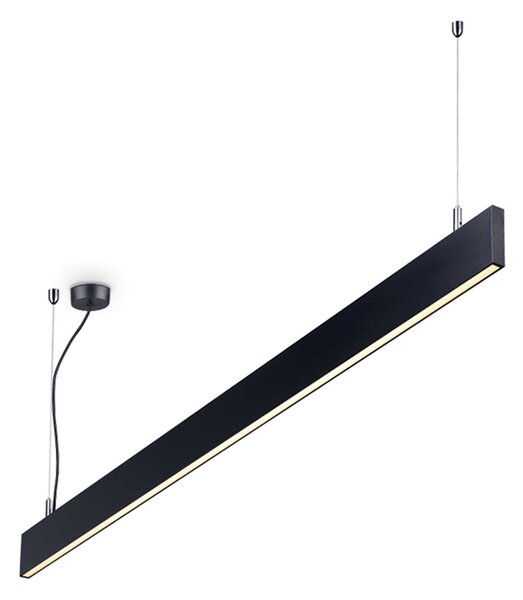 LED Závěsné lineární svítidlo Ideal Lux Linus sp, P20 3000K 120cm Barva: Černá
