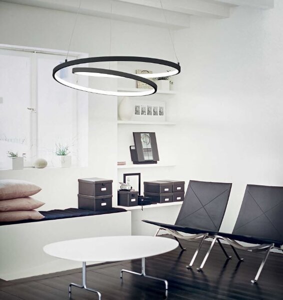 Ideal Lux 304557 OZ závěsné svítidlo LED D600mm 48W 5300/1970lm 3000K černá, DALI