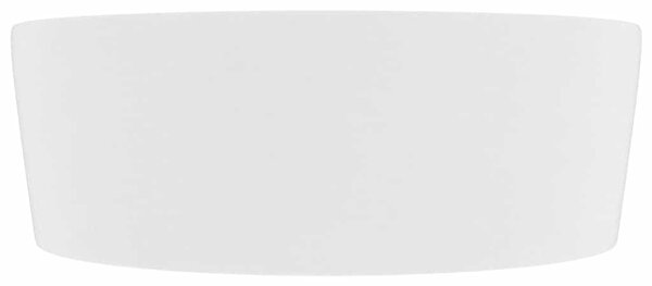 Luxusní umyvadlo s přepadem matné bílé 36 x 13 cm keramické 147031