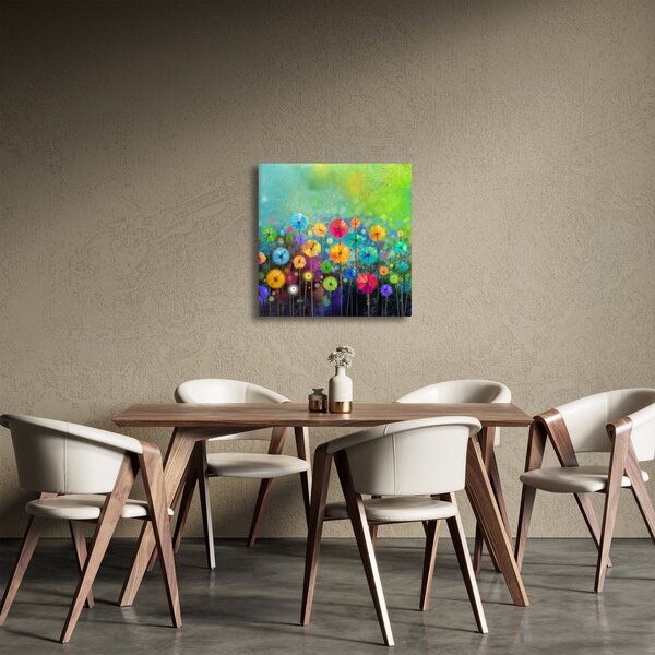 Obraz - Abstraktní květiny (30x30 cm)