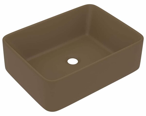 Luxusní umyvadlo matné krémové 41 x 30 x 12 cm keramické 147051