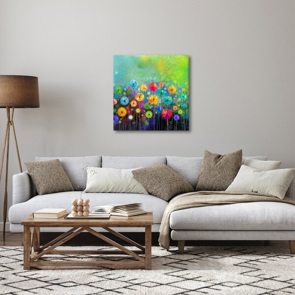 Obraz - Abstraktní květiny (30x30 cm)