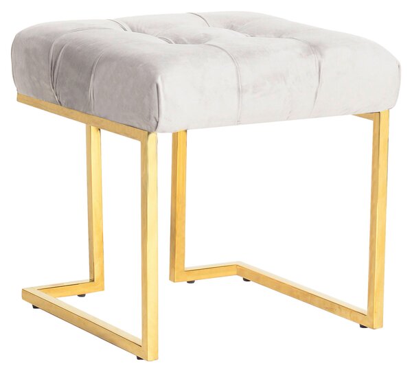 TABURET, kov, textil, 48/48/48 cm - Taburety, Online Only
