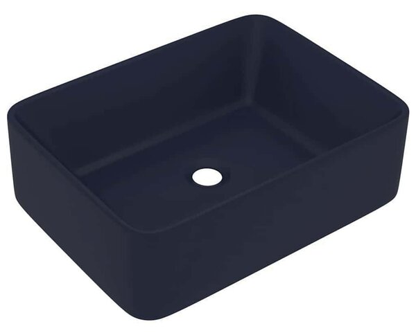 Luxusní umyvadlo matné tmavě modré 41 x 30 x 12 cm keramické 147045