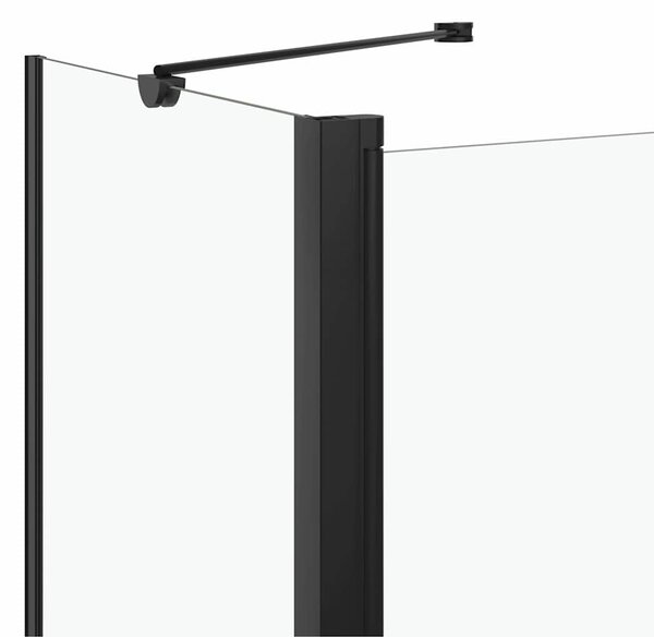 Skládací sprchový kout ESG 120 x 68 x 130 cm černý 147190