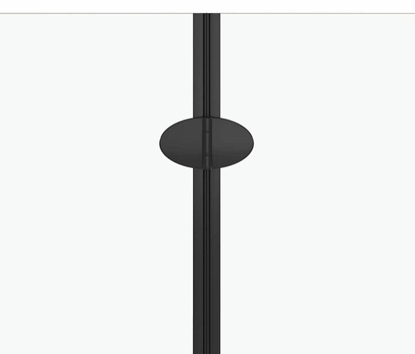 Skládací sprchový kout se 3 panely ESG 130 x 138 cm černý 147191