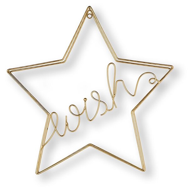 Kovová dekorace Gold Wish Metal Art 104033, Wall Art, Graham Brown