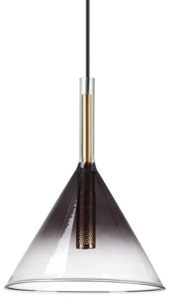 Ideal Lux 309798 EMPIRE závěsné svítidlo 1xG9 D200mm černá, šedá