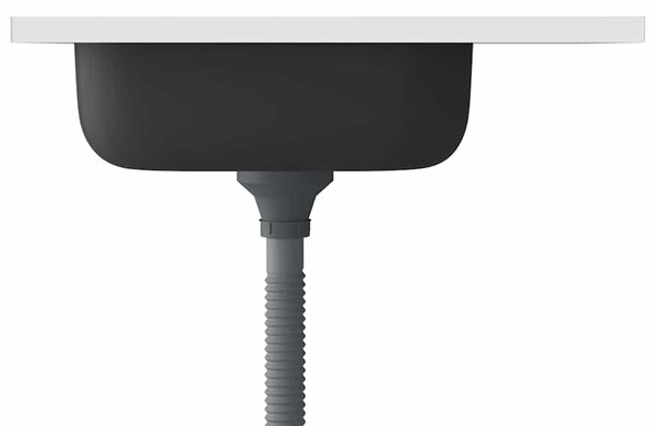 Kuchyňský dřez s odtokem stříbrný 600x500x155 mm nerezová ocel 147230