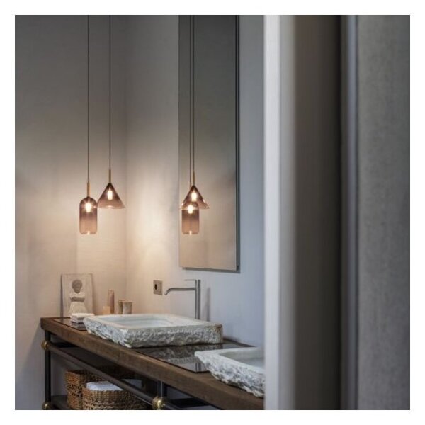 Ideal Lux 309798 EMPIRE závěsné svítidlo 1xG9 D200mm černá, šedá