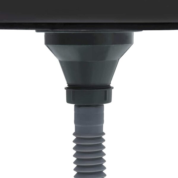 Kuchyňský dřez s odtokem stříbrný 600x600x155 mm nerezová ocel 147231