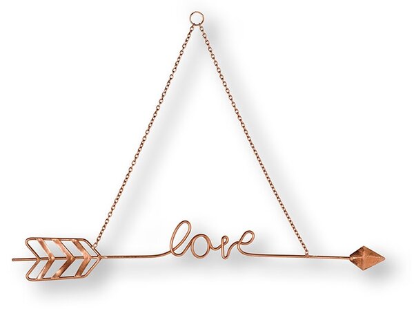 Kovová dekorace Love Story Rose Gold Metal Art 104031, Wall Art, Graham Brown